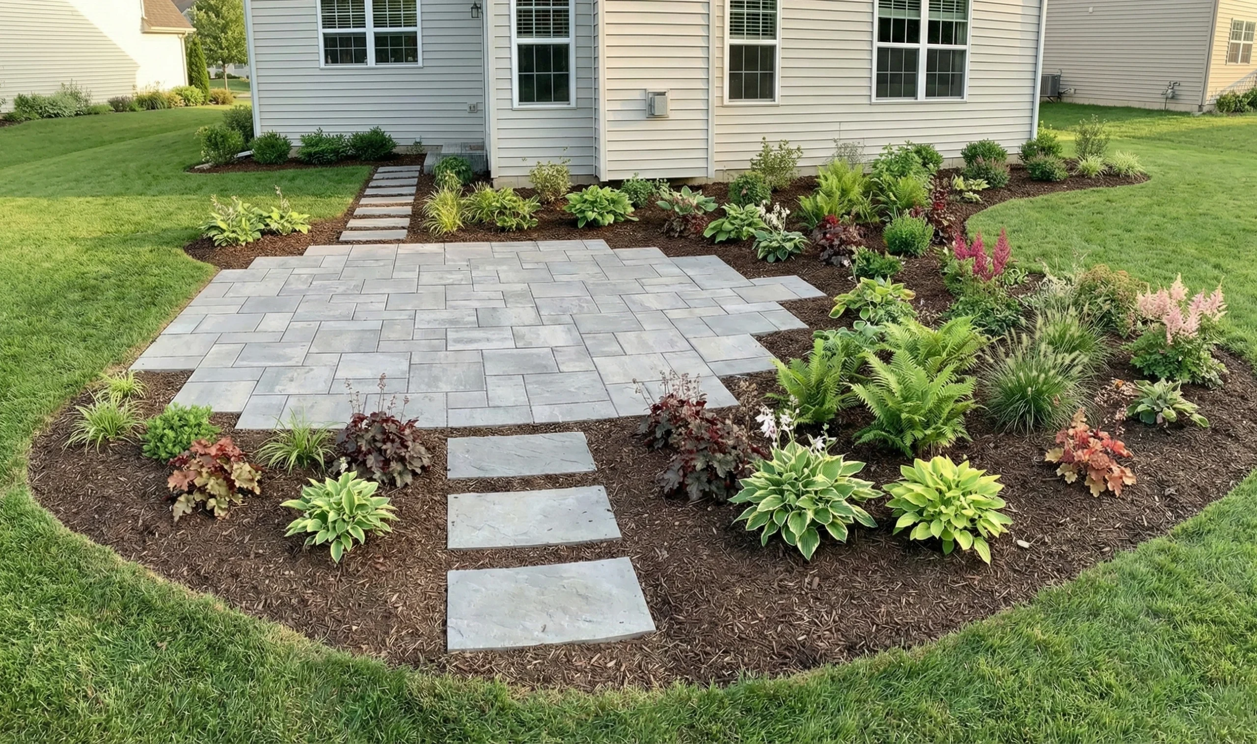 Custom paver patio and hardscaping in Paradise Valley, Arizona by TJ Landscape